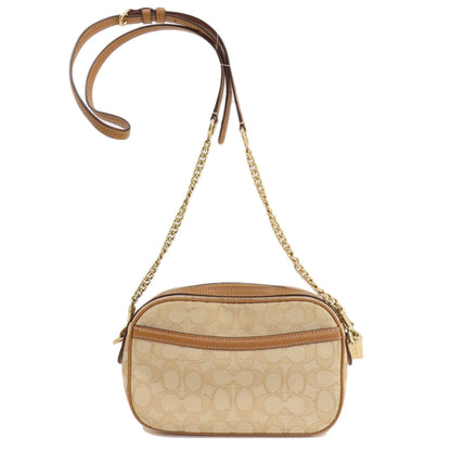 Coach Shoulder Bag F28959 Canvas Brown Signature Women