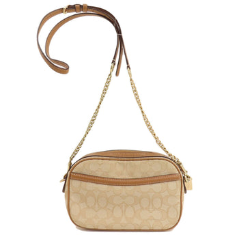 Coach Shoulder Bag F28959 Canvas Brown Signature Women