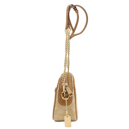 Coach Shoulder Bag F28959 Canvas Brown Signature Women