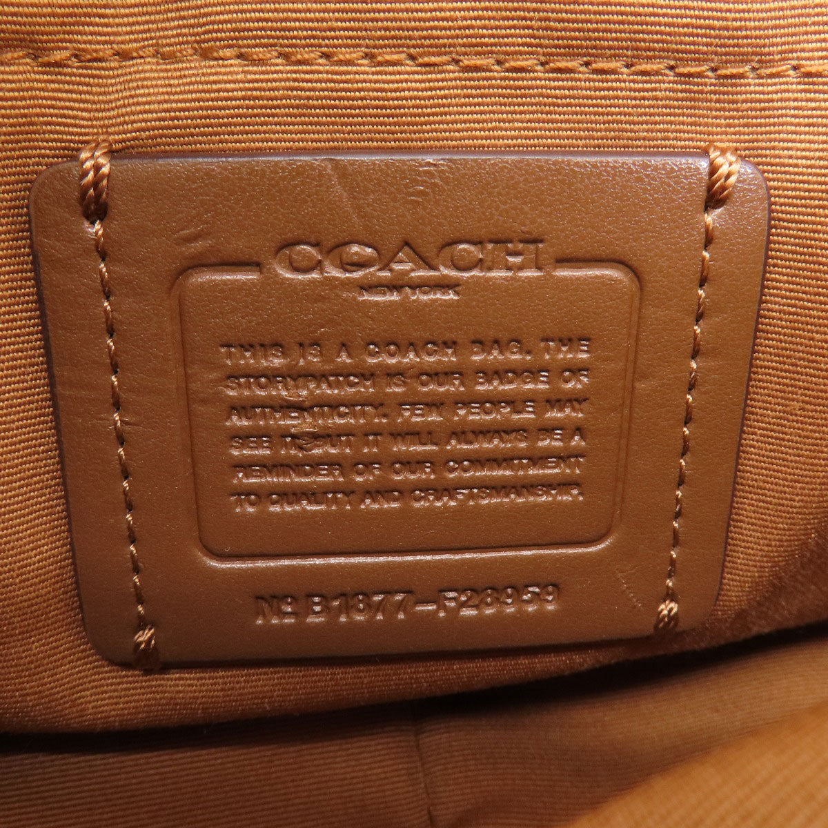 Coach Shoulder Bag F28959 Canvas Brown Signature Women