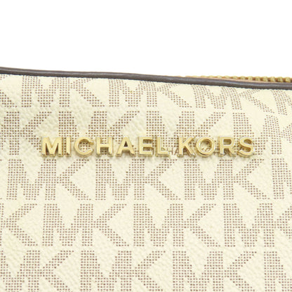 Michael Kors Shoulder Bag Pvc White Mk Signature Women