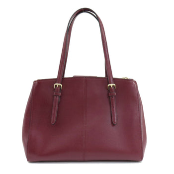 Coach Tote Bag 37782 Leather Red 2Way Women