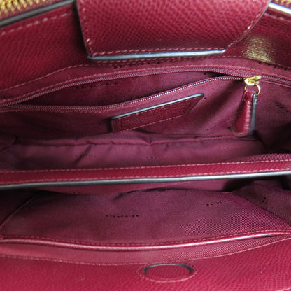 Coach Tote Bag 37782 Leather Red 2Way Women