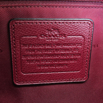 Coach Tote Bag 37782 Leather Red 2Way Women