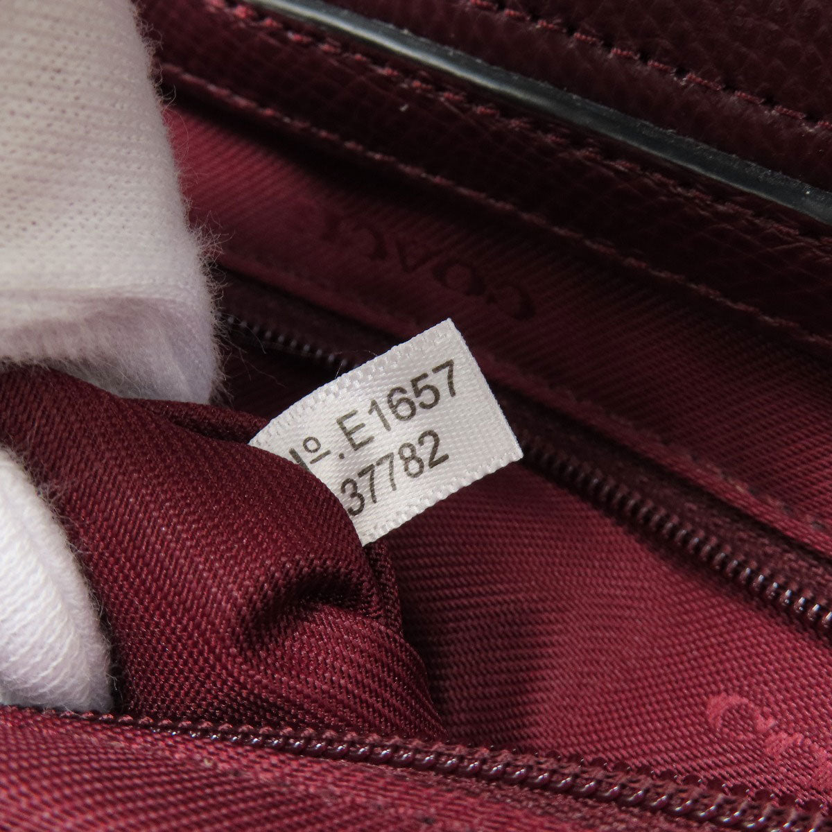 Coach Tote Bag 37782 Leather Red 2Way Women
