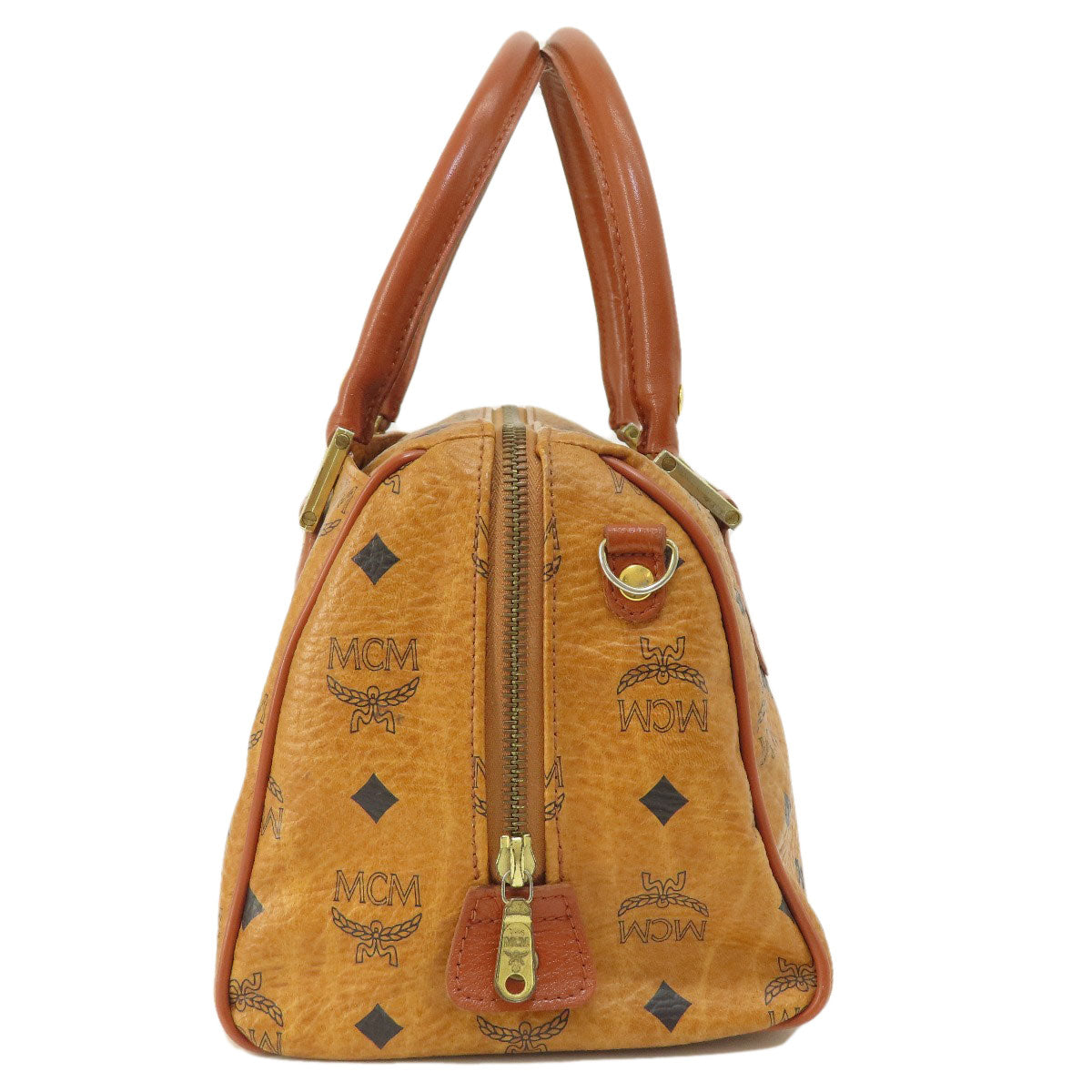 Mcm Boston Duffel Bag Pvc Brown Mini Boston Women