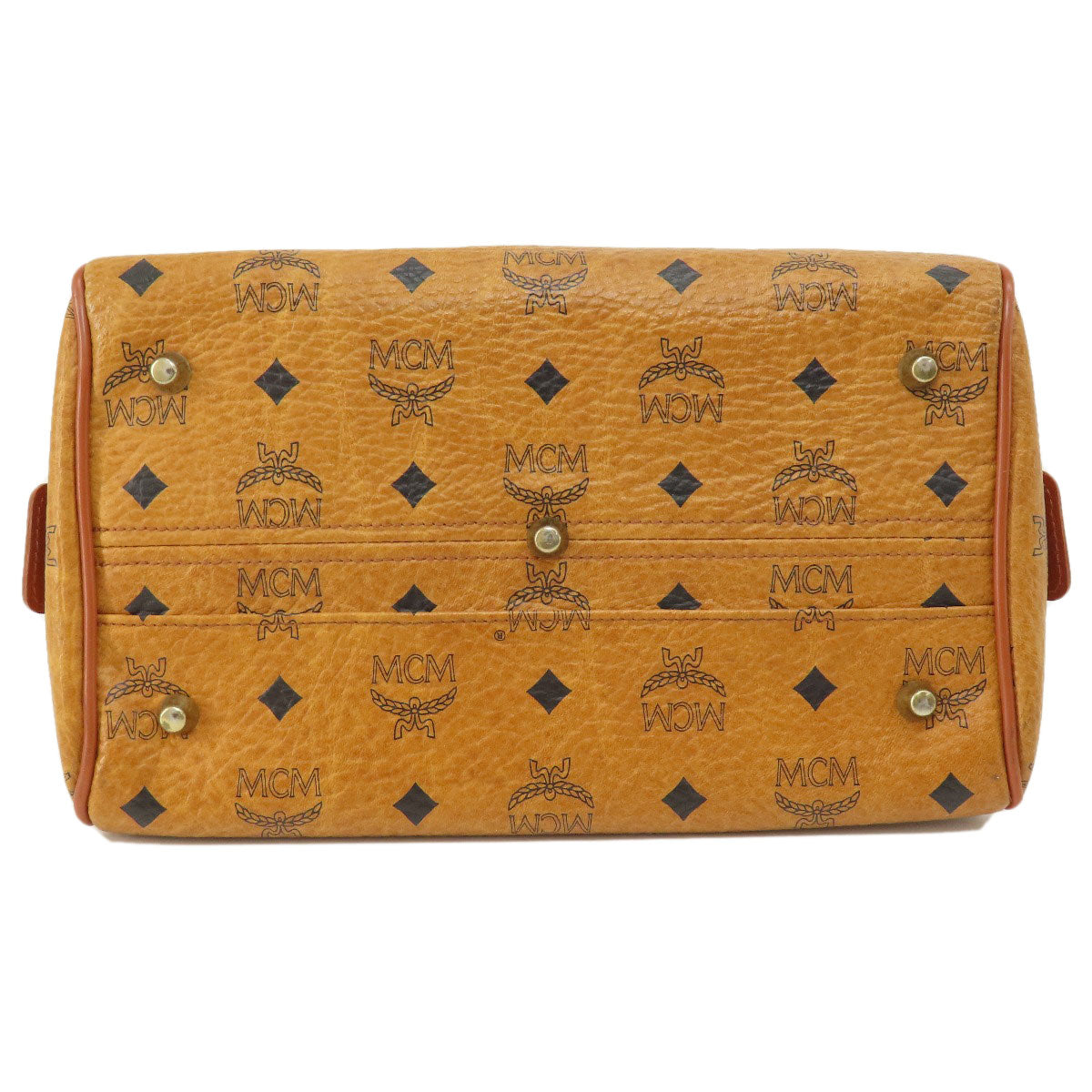 Mcm Boston Duffel Bag Pvc Brown Mini Boston Women