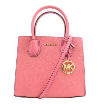 Michael Kors Handbag Leather Pink Logo 2Way Women