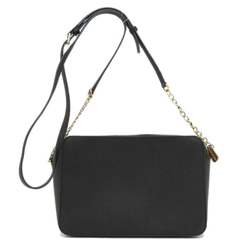 Michael Kors Shoulder Bag Leather Black Long Shoulder Women