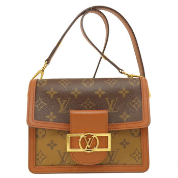 Louis Vuitton Shoulder Bag M45959 Monogram Reverse Brown Dauphine Mini Monogram