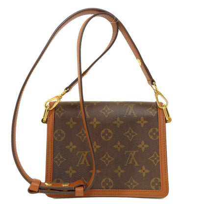 Louis Vuitton Shoulder Bag M45959 Monogram Reverse Brown Dauphine Mini Monogram