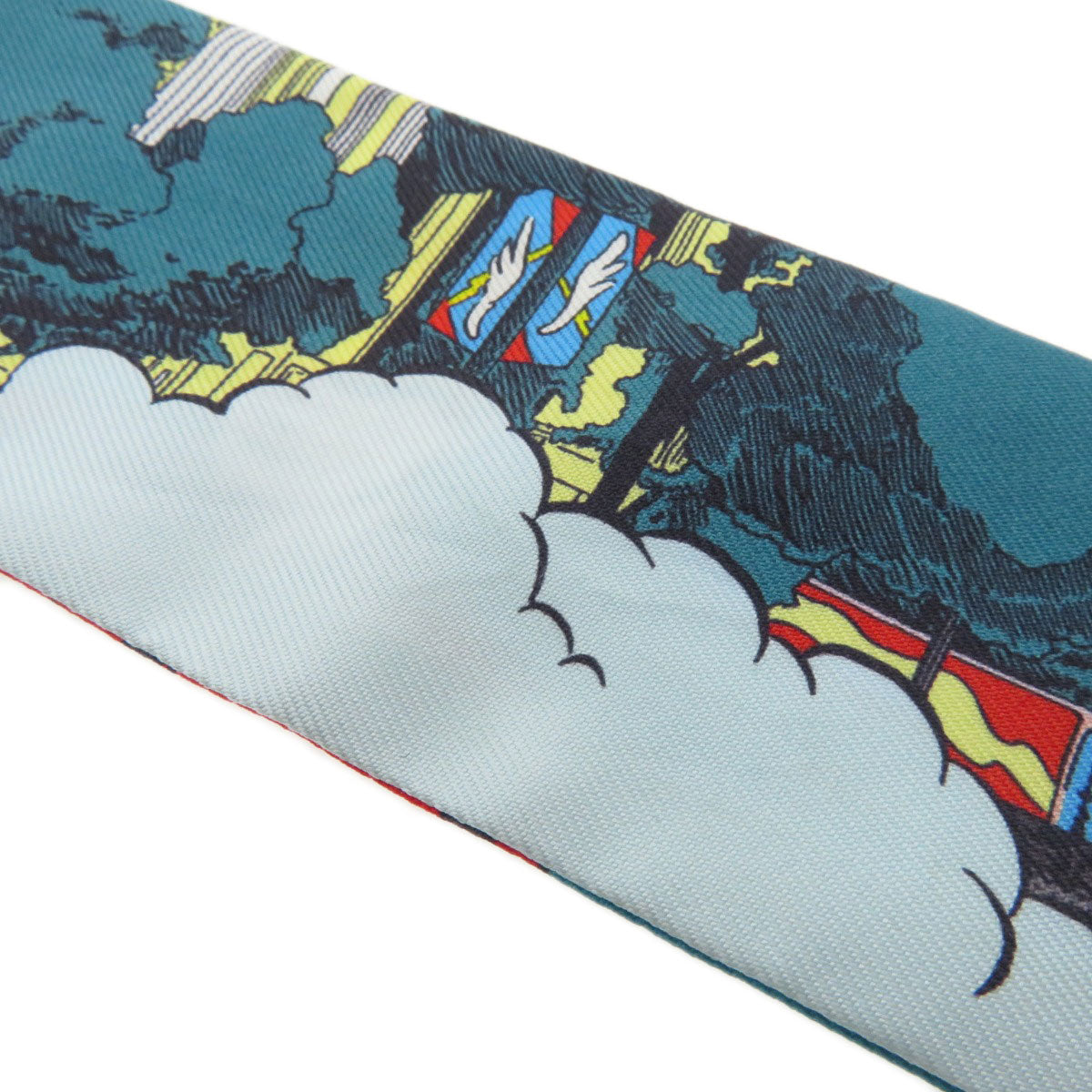 Hermes Scarf Silk Blue Twilly Women