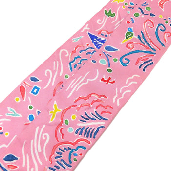 Hermes Scarf Silk Pink Twilly Women