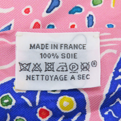 Hermes Scarf Silk Pink Twilly Women