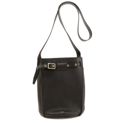 Celine Shoulder Bag Calfskin Black Big Bag Bucket Women