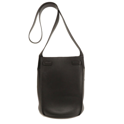 Celine Shoulder Bag Calfskin Black Big Bag Bucket Women