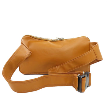 Porter Sling Bag Coated Canvas Brown Logo