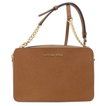 Michael Kors Shoulder Bag Pvc Brown Logo Women