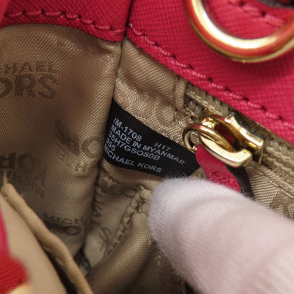 Michael Kors Handbag Pvc Brown Mk Signature 2Way Women