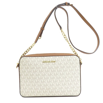 Michael Kors Shoulder Bag Pvc White Mk Signature Women