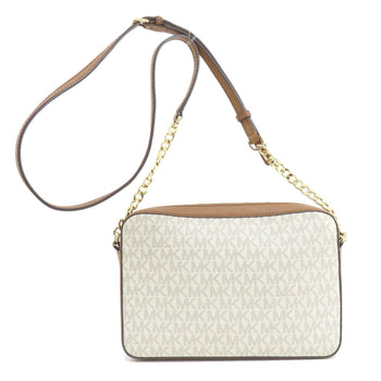 Michael Kors Shoulder Bag Pvc White Mk Signature Women