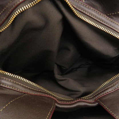 Coach Tote Bag F57612 Canvas, Leather Brown Signature Women