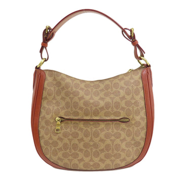 Coach Handbag 38580 Pvc Brown Sutton Hobo Signature 2Way Women