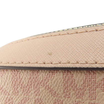 Michael Kors Shoulder Bag Leather, Coated Canvas Pink Mk Signature Women