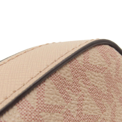 Michael Kors Shoulder Bag Leather, Coated Canvas Pink Mk Signature Women