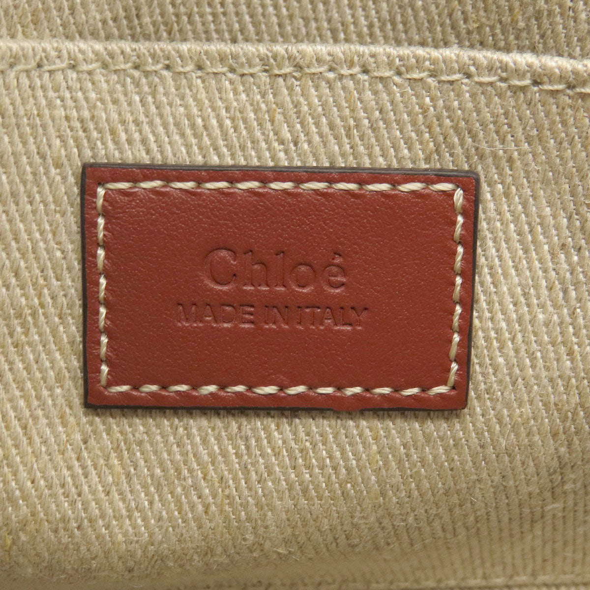 Chloe Shoulder Bag Canvas Multicolor Woody Mini 2Way Women