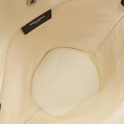 Saint Laurent Handbag Canvas Beige Bucket Bag Women