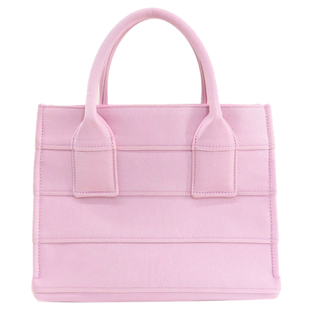 Salvatore Ferragamo Handbag Canvas Pink Logo Women