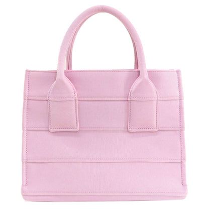 Salvatore Ferragamo Handbag Canvas Pink Logo Women