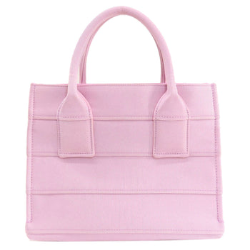 Salvatore Ferragamo Handbag Canvas Pink Logo Women