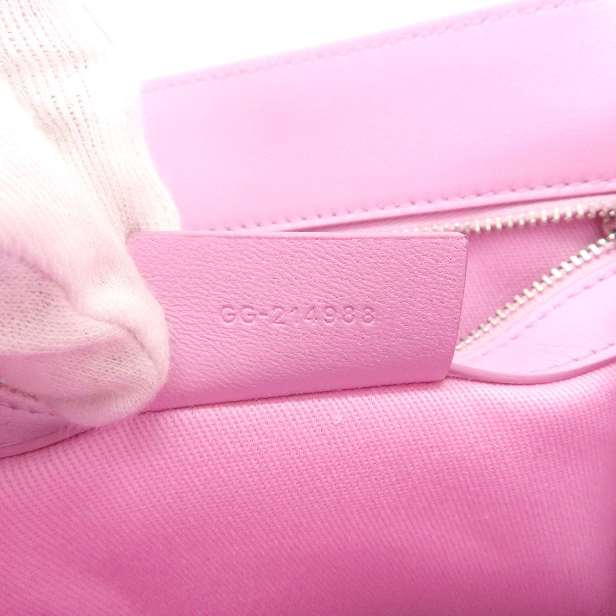 Salvatore Ferragamo Handbag Canvas Pink Logo Women