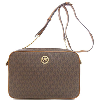 Michael Kors Shoulder Bag Pvc Brown Mk Signature Women