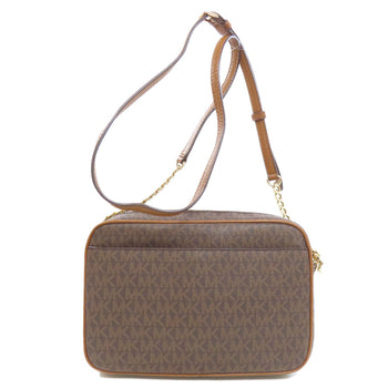 Michael Kors Shoulder Bag Pvc Brown Mk Signature Women
