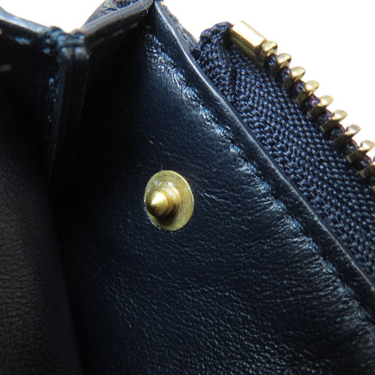 Christian Dior Coin Case Canvas Navy Saddle Trotter Pattern Women