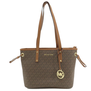 Michael Kors Tote Bag Pvc Brown Mk Signature Women