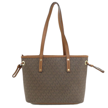 Michael Kors Tote Bag Pvc Brown Mk Signature Women