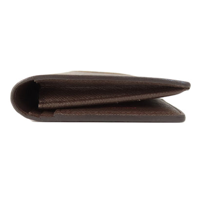 Louis Vuitton Long Wallet Purse N60017 Damier Canvas Brown Portefeuilleebrazza Former Mens