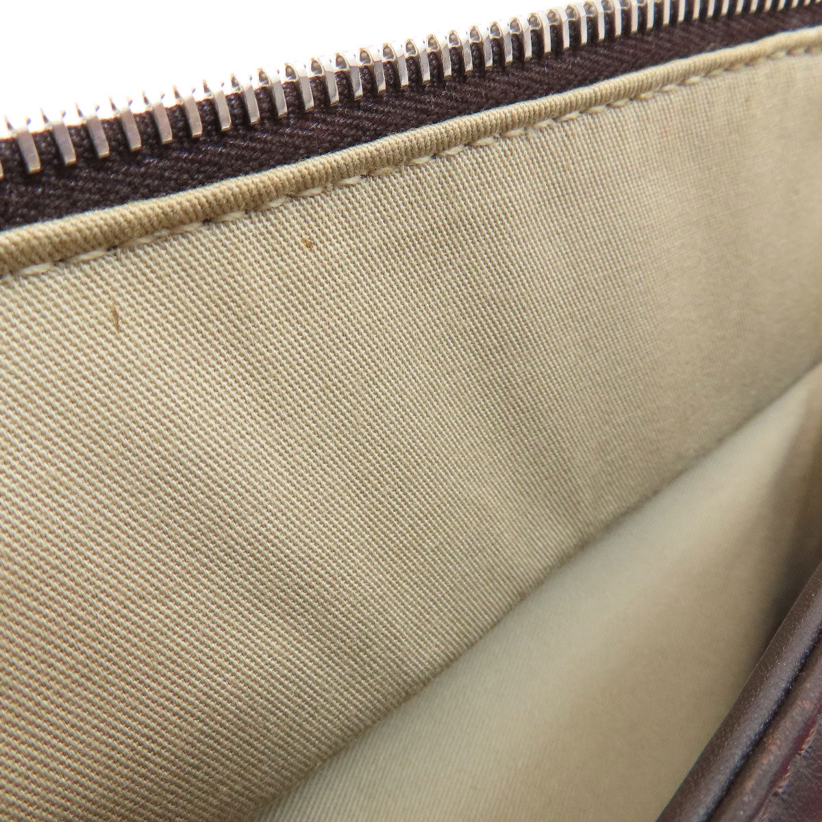 Bally Tote Bag Leather Brown Barry Stripe Women