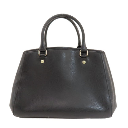 Coach Handbag F34835 Pvc Black Logometal 2Way Women