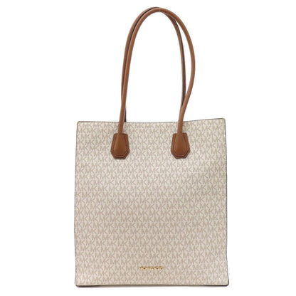 Michael Kors Tote Bag Pvc White Mk Signature Women