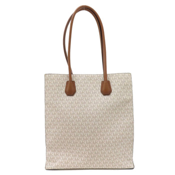 Michael Kors Tote Bag Pvc White Mk Signature Women