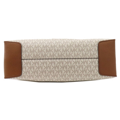 Michael Kors Tote Bag Pvc White Mk Signature Women