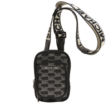 Michael Kors Shoulder Bag Canvas Black Mk Signature Women