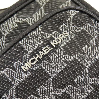 Michael Kors Shoulder Bag Canvas Black Mk Signature Women