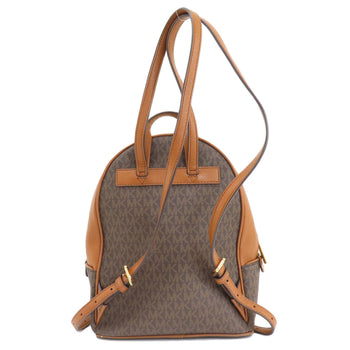 Michael Kors Backpack Pvc Brown Mk Signature Women