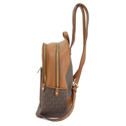 Michael Kors Backpack Pvc Brown Mk Signature Women